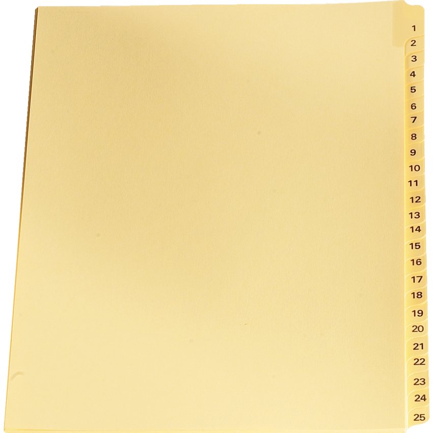 Numerical Legal Exhibit Dividers #11, 25/pkg