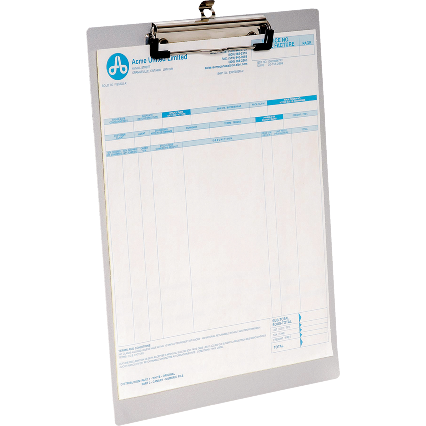 Westcott® Aluminum Clipboard Letter Size