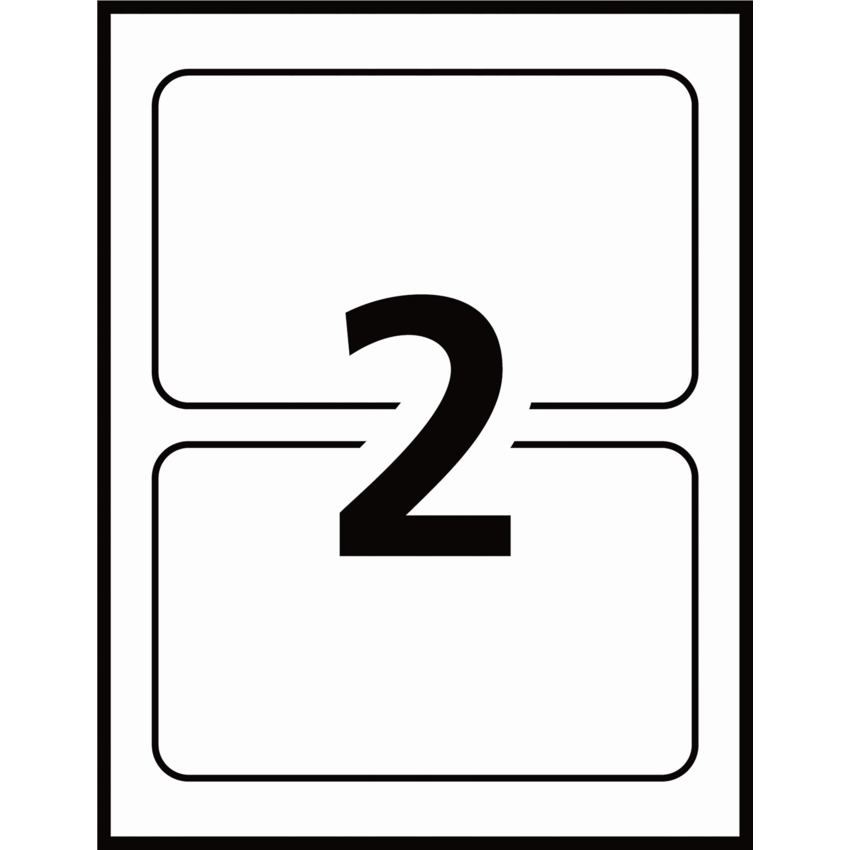 Avery® TrueBlock™ Durable Labels Permanent 8-1/8" x 5" Laser White 100/pkg