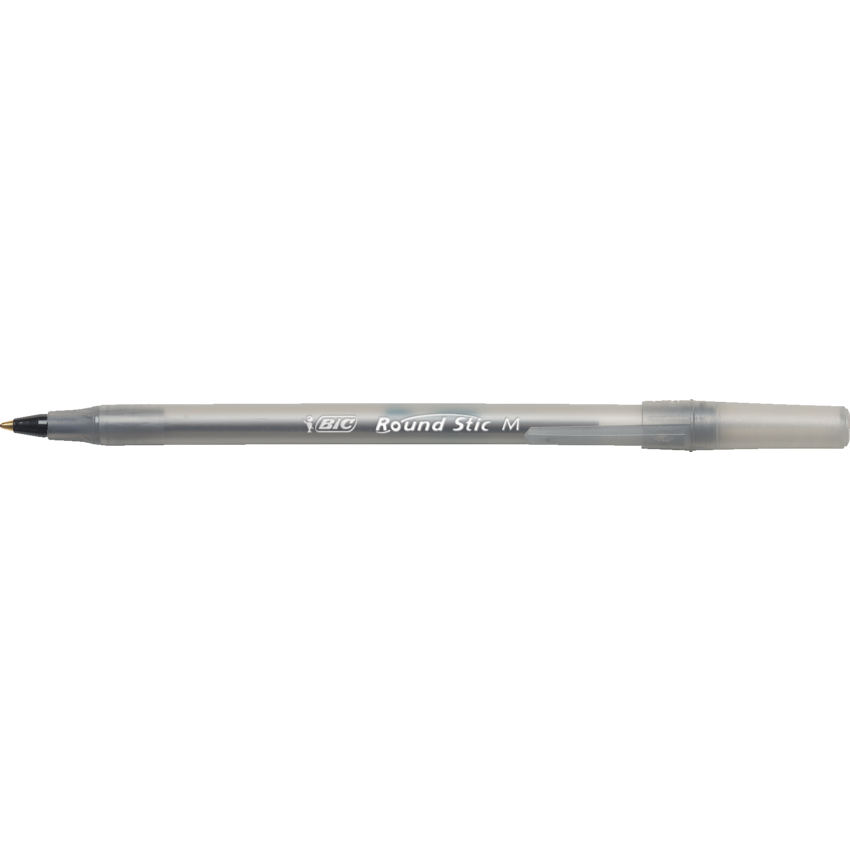 Bic® Round Stic® Pens Medium Point Black 60/box