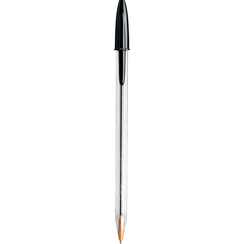 Bic® Cristal® Extra Smooth Ball Point Stick Pens Medium Point Black 12/box