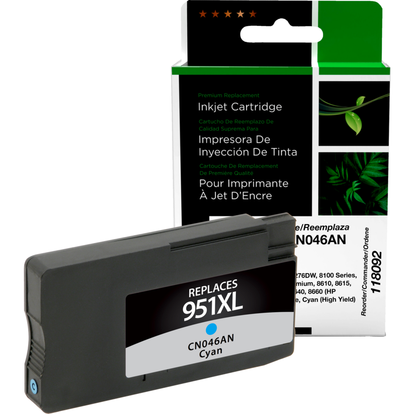 Clover Imaging Remanufactured Inkjet Cartridge HP 951XL High Yield Cyan