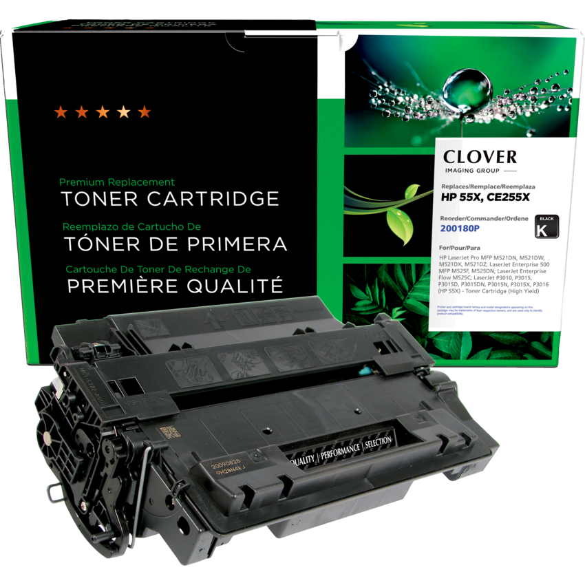 Clover Imaging Remanufactured Laser Cartridge (HP 55X) High Yield Black