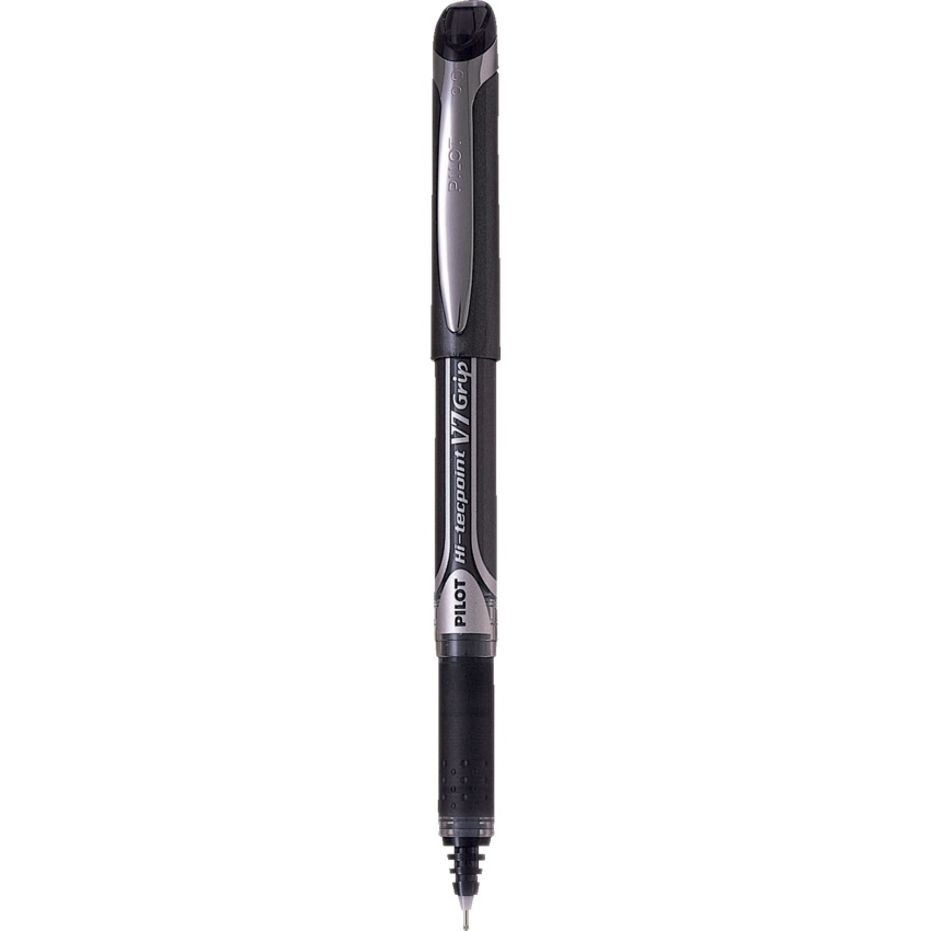 Pilot® Hi-Tecpoint Grip Liquid Ink Roller Pens 0.7 mm Black