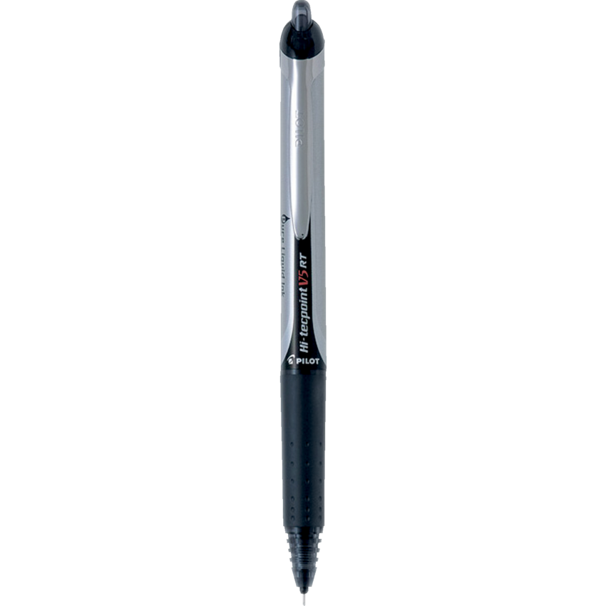 Pilot® Hi-Tecpoint Retractable Roller Pens 0.5mm Black