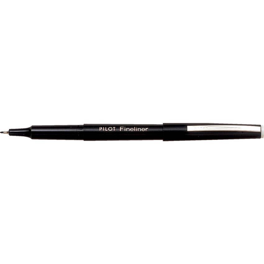 Pilot® Fineliner Markers 0.4 mm Black 12/box