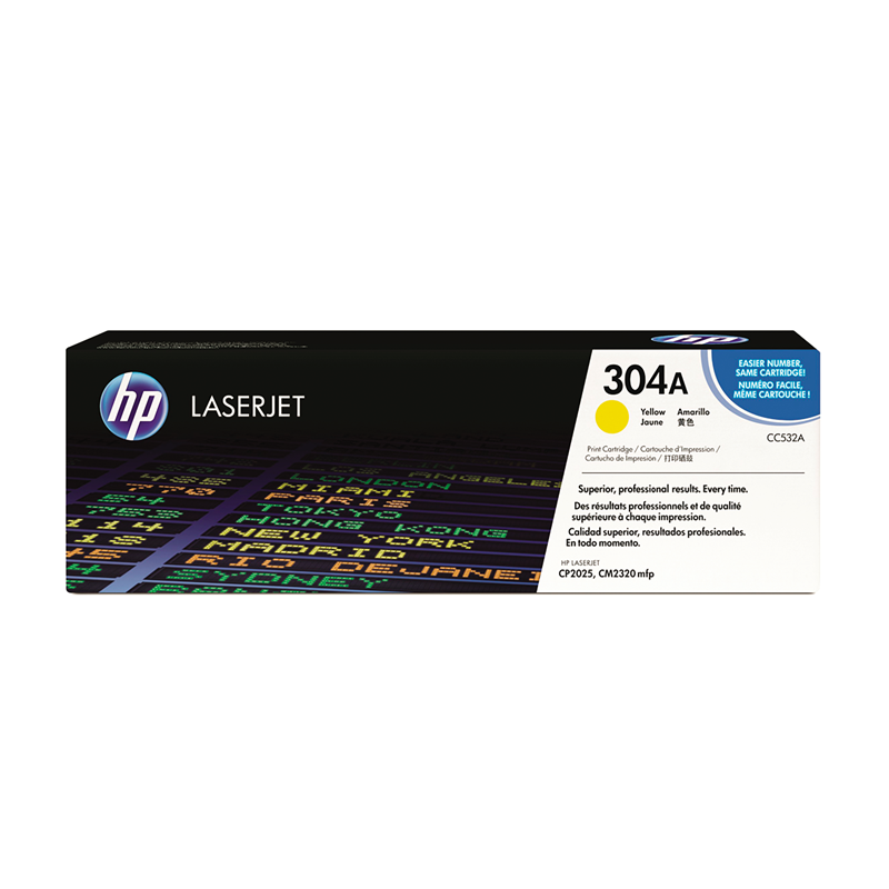 HP LaserJet Laser Cartridge #304A Yellow