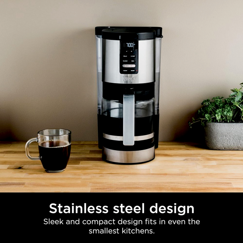 Ninja® Programmable XL Coffee Maker 14-cup Black/Stainless steel