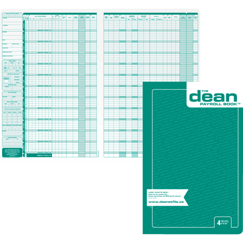 Dean Payroll Book 4 Employees English