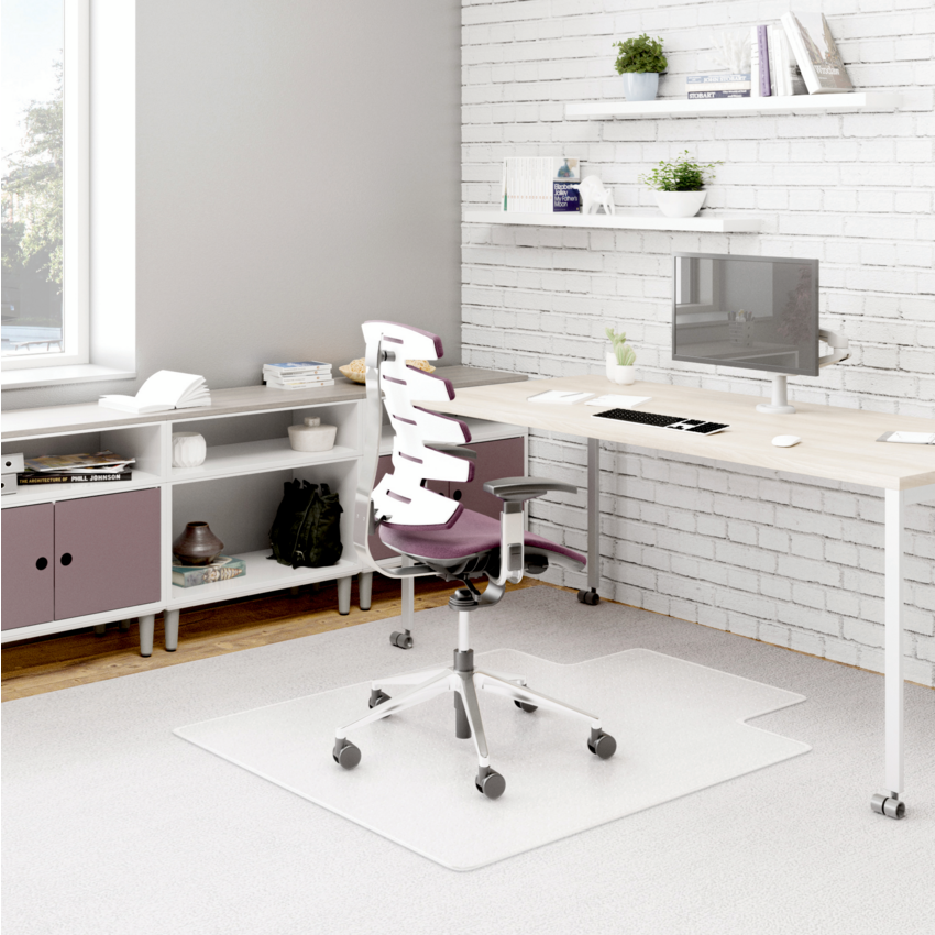 Deflecto® DuraMat® Chair Mat 36" x 48" w/Lip