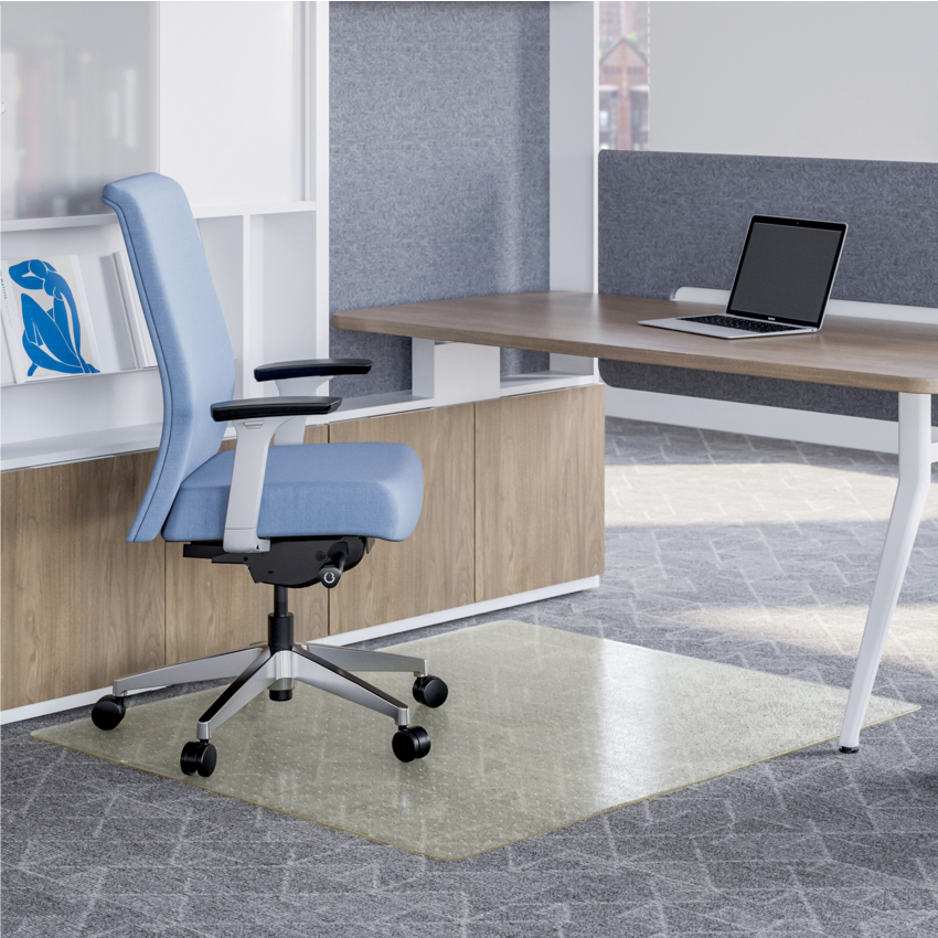 Deflecto® OceanMat Chair Mats for Carpet Rectangle 46" x 60"