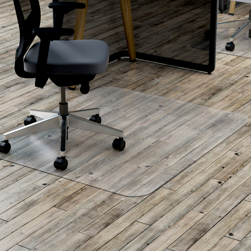 Deflecto® Polycarbonate Chair Mat 45" x 53" Hard Floor Rectangular