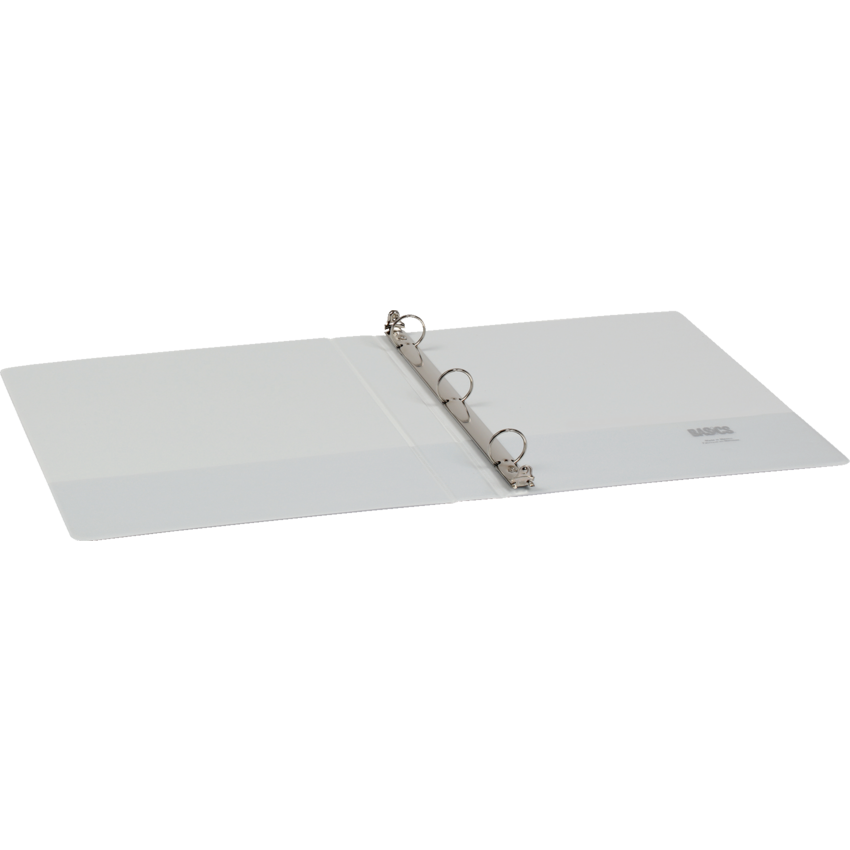 Basics® Customizable Round Ring Binder 1" White