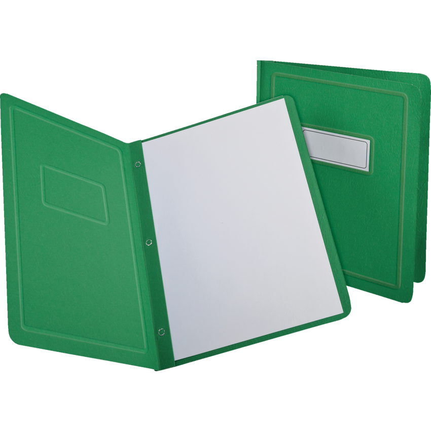 Oxford® Panel & Border Report Covers Letter Green 6/pkg