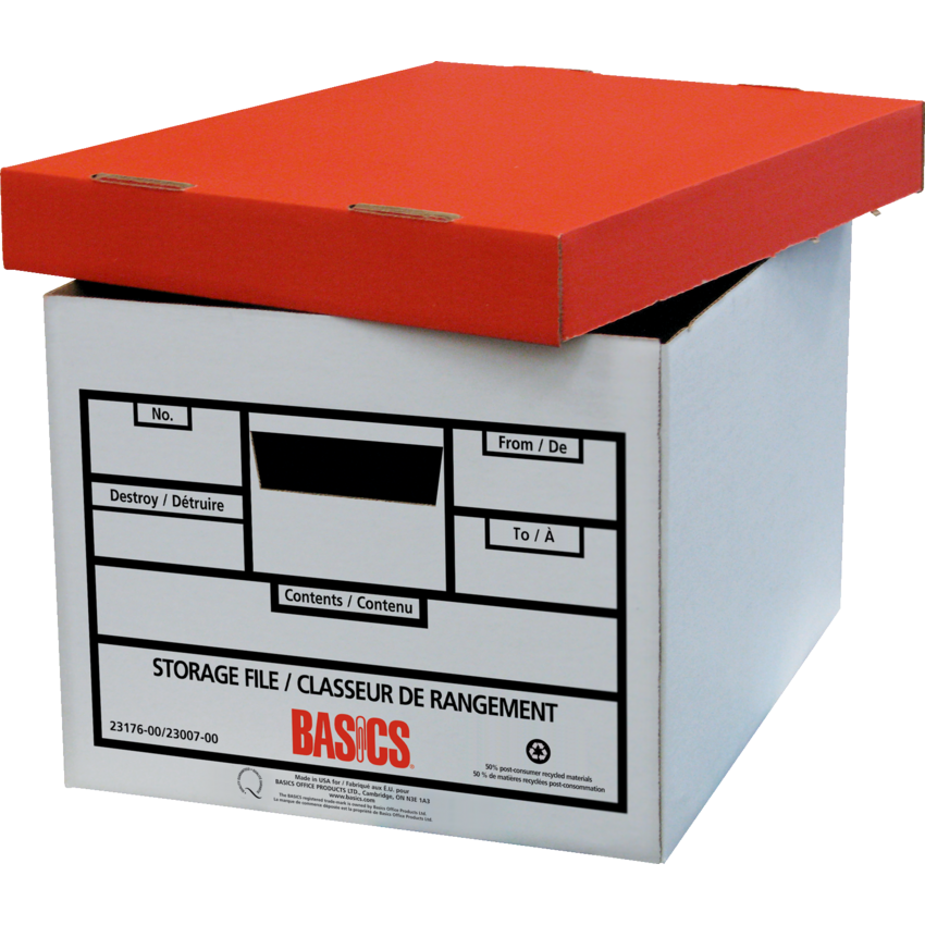 Basics® Quick Set-up Storage Boxes 12" x 15" x 10" 12/ctn