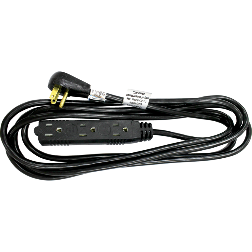 Exponent® Office Equipment Extension Cord 14.7' Black