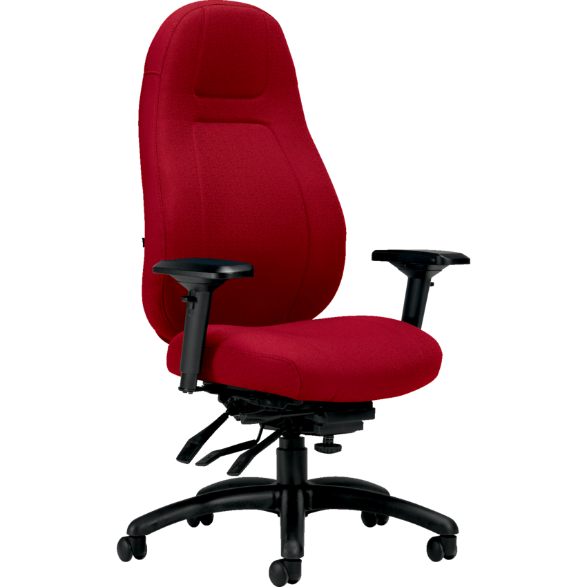 Basics® ObusForme® Elite Multi-Tilter Chair High Back Fusion Fabric Poppy