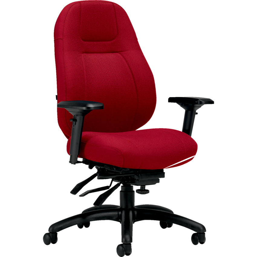 Basics® ObusForme® Elite Multi-Tilter Chair Medium Back Fusion Fabric Poppy