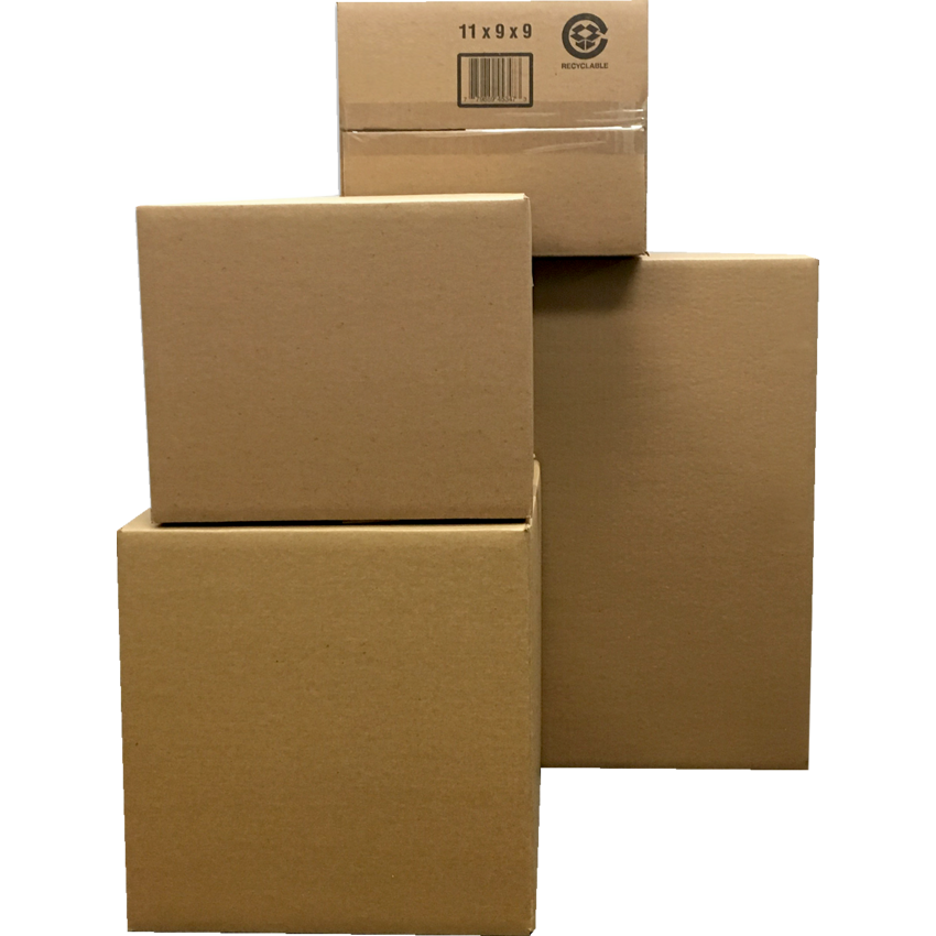 Kraft Corrugated Shipping Boxes 12"W x 9"D x 9"H 25/pkg
