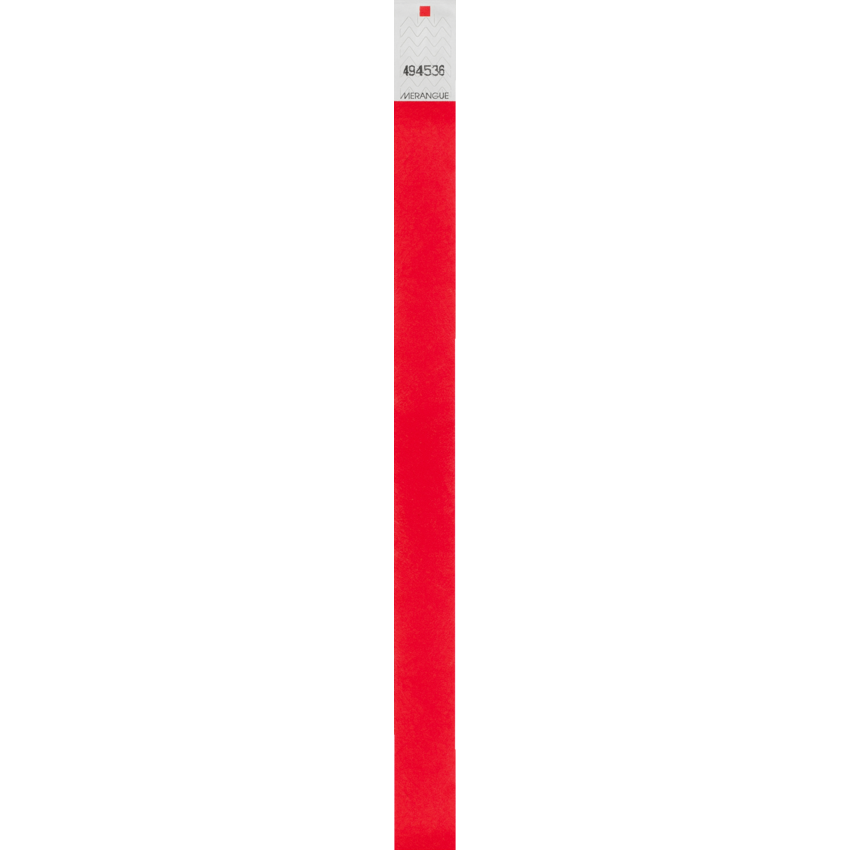 Merangue Security Wristbands Red 100/box