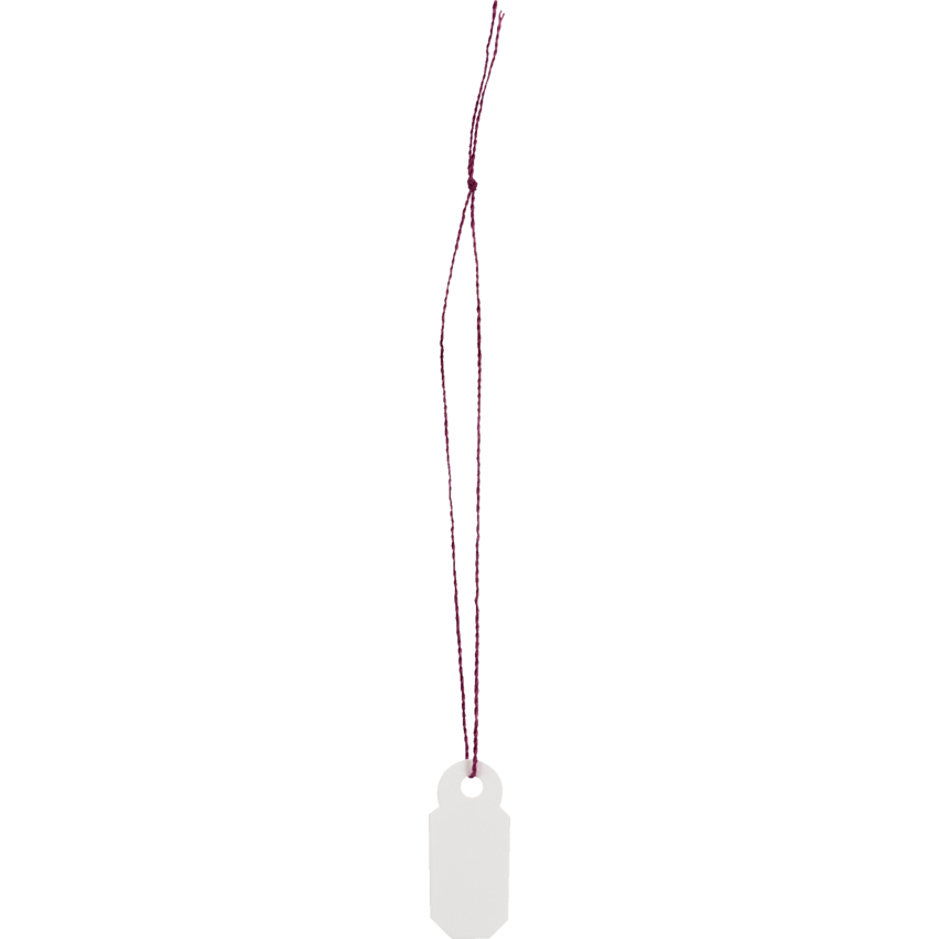 Merangue Jewellery Tags 13/16" x 3/8" White 100/pkg