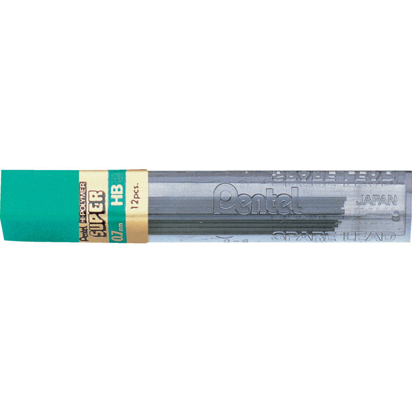 Pentel® Super Hi-Polymer® Pencil Leads HB 0.7 mm 12 leads per package 12 packages/box