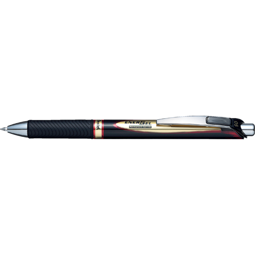 Pentel® EnerGel® RTX® Retractable Permanent Gel Pen 0.5 mm Red