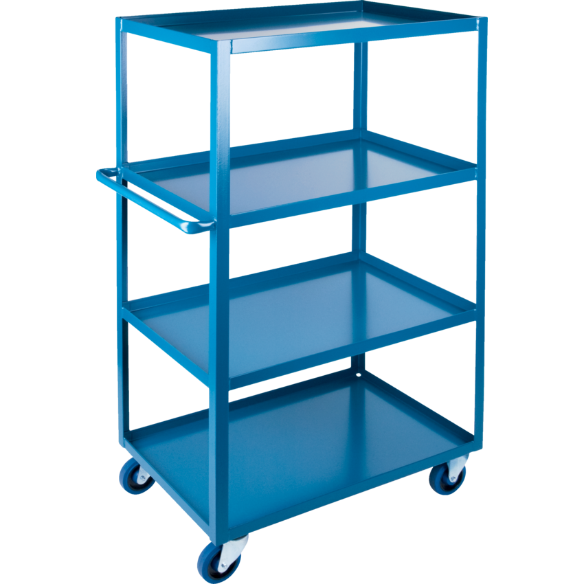 Kleton® Heavy-Duty Shelf Truck 4 Shelves 24"W x 51"D x 61"H Blue