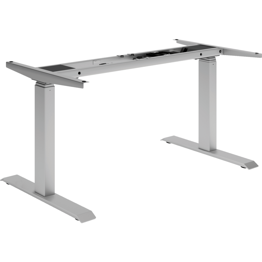 Heartwood Cleo Series Electric Height Adjustable Table Base 2-Leg Silver