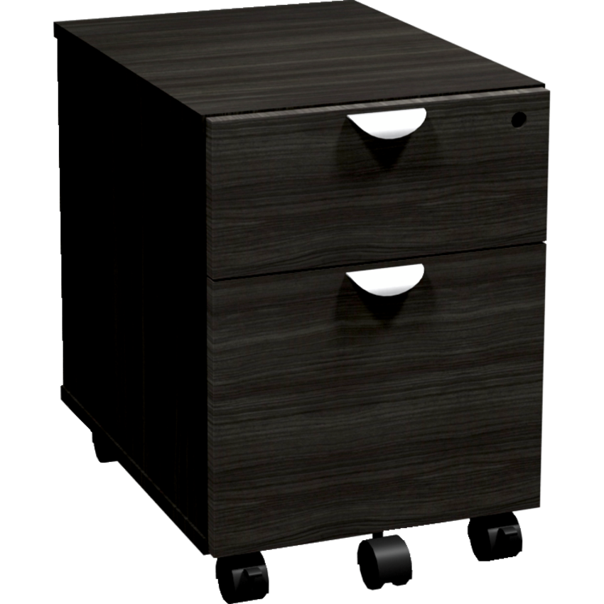 Heartwood Innovation Series Laminate Mobile File Pedestal Box/File Grey Dusk