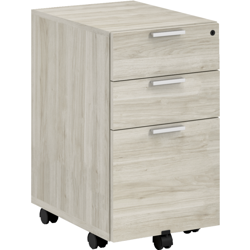 Heartwood Innovation Series Laminate Mobile File Pedestal Box/Box/File Winer Wood