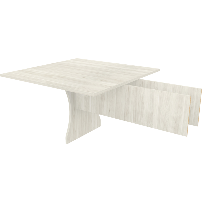 Heartwood Innovations Series Boardroom Table 48" Extension Winter Wood