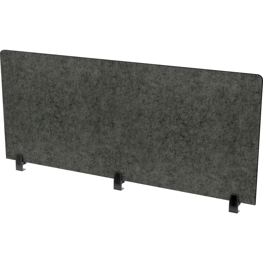 Heartwood Innovations Acoustic Panel Edge Mount 25"H x 60"W Charcoal Grey