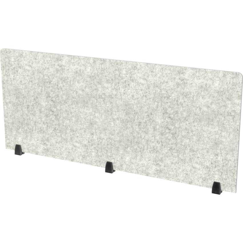 Heartwood Innovations Acoustic Panel Top Mount 25"H x 60"W Storm Grey_Black