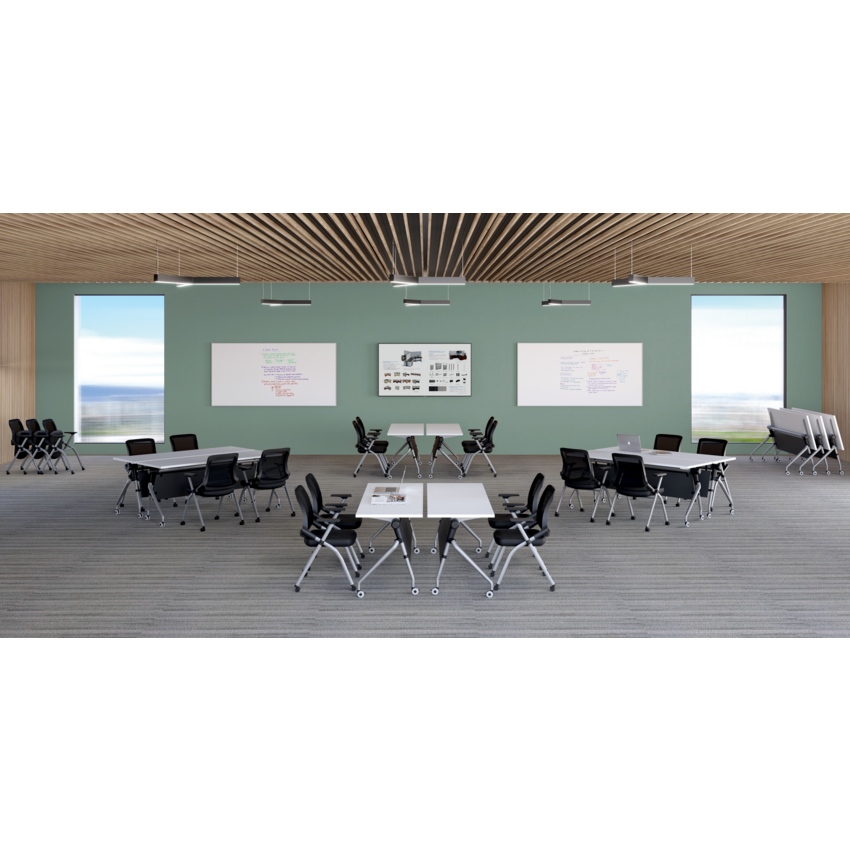 Heartwood Tucana Elite Flip-Top Training Table 24"W x 72"D x 29-1/2"H Winter Wood