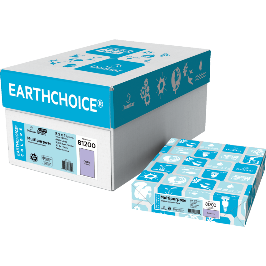 Domtar EarthChoice® Colors MP Coloured Paper Letter Orchid 500/pkg