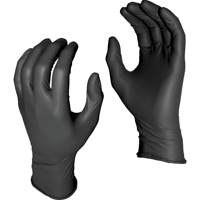 Watson Gloves Grease Monkey™ Disposable Gloves Power Free Nitrile 8 mil X-Large Black 50/box