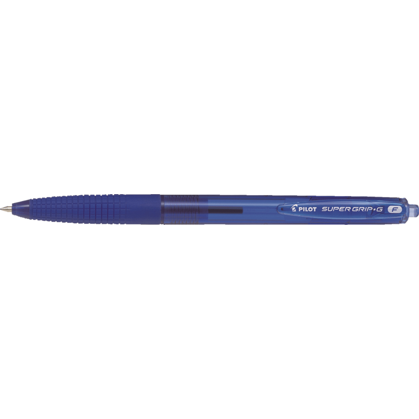 Pilot® Super Grip-G Retractable Ball Point Pen Fine Blue 12/box