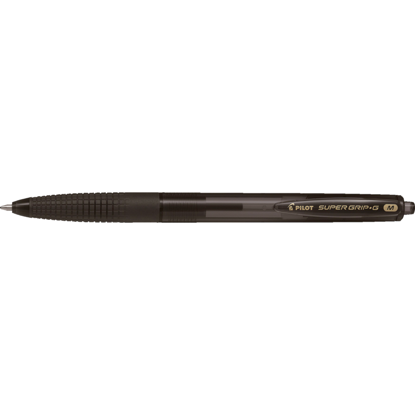 Pilot® Super Grip-G Retractable Ball Point Pen Medium Black 12/box