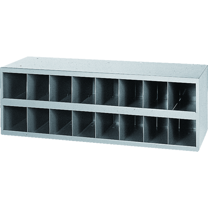 Durham MFG® Storage Bin Cabinet 18 Bin 33-3/4"W x 12"D x 19-1/2"H Grey