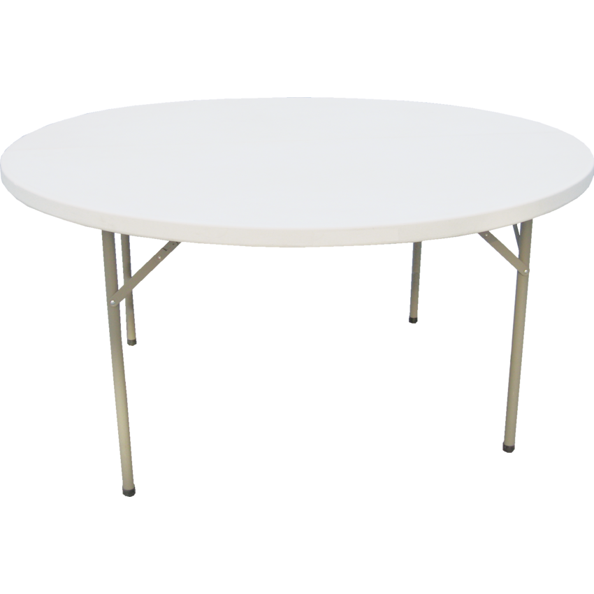 Heartwood Toughlite Round Folding Table 60" x 29"H Grey